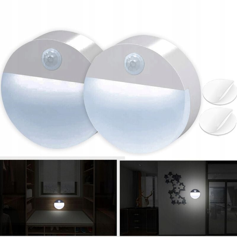 2 db Mozgásérzékelő LED Fali Lámpa – Vezeték Nélküli - BShopy