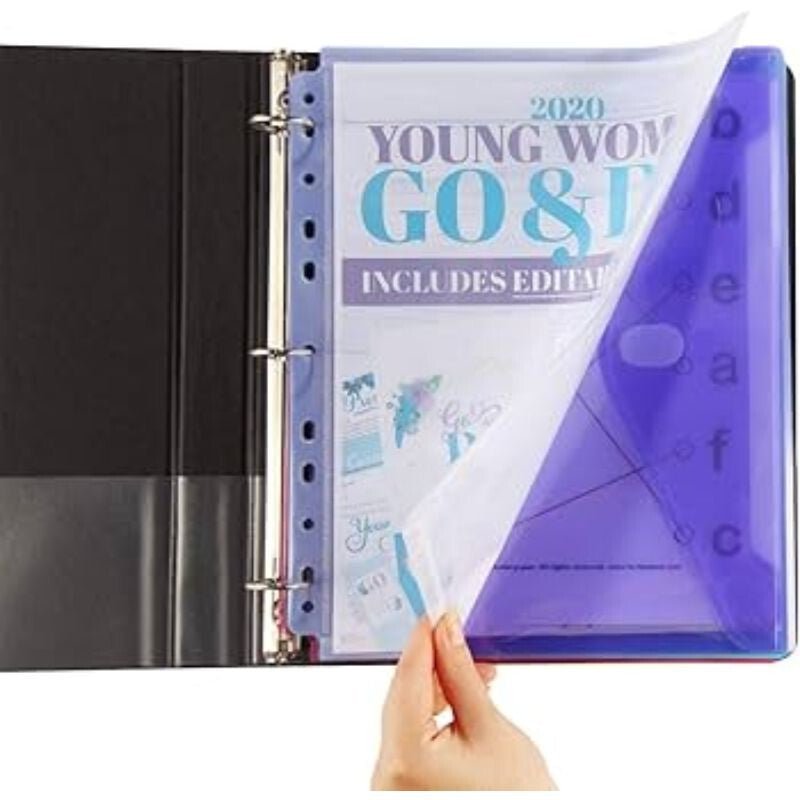 20 db - os Átlátszó Műanyag Mappa Készlet - Patentos, Befűzhető, Válogatott Színekben - BShopyA4 mappadokumentum tárolóirodai kellékX0018LV237_1