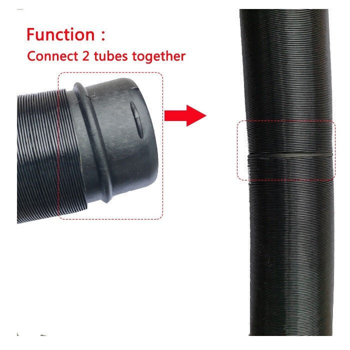 75 mm Csőcsatlakoztató Caberre Parkolófűtéshez - Fekete - BShopy