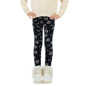 Adorel Téli Polár Gyermek Leggings Szett (2 db) – Pillangó és Szívecske Mintával - BShopy