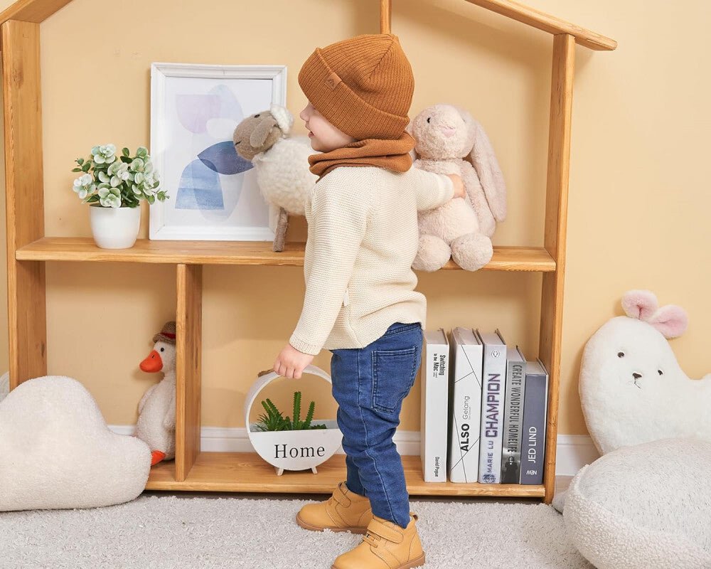 AHAHA Kisgyermek Sapka és Körsál Szett - S Méret, Barna Szín - BShopydivatos gyerek sapkadivatos gyerek sálgyerek kiegészítőX001FWJ1XR_1