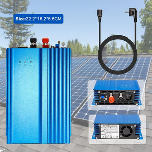 ARCELI 500W MPPT 12V Napelemes Inverter - Mikro Inverter, PV Inverter - Kék - BShopy