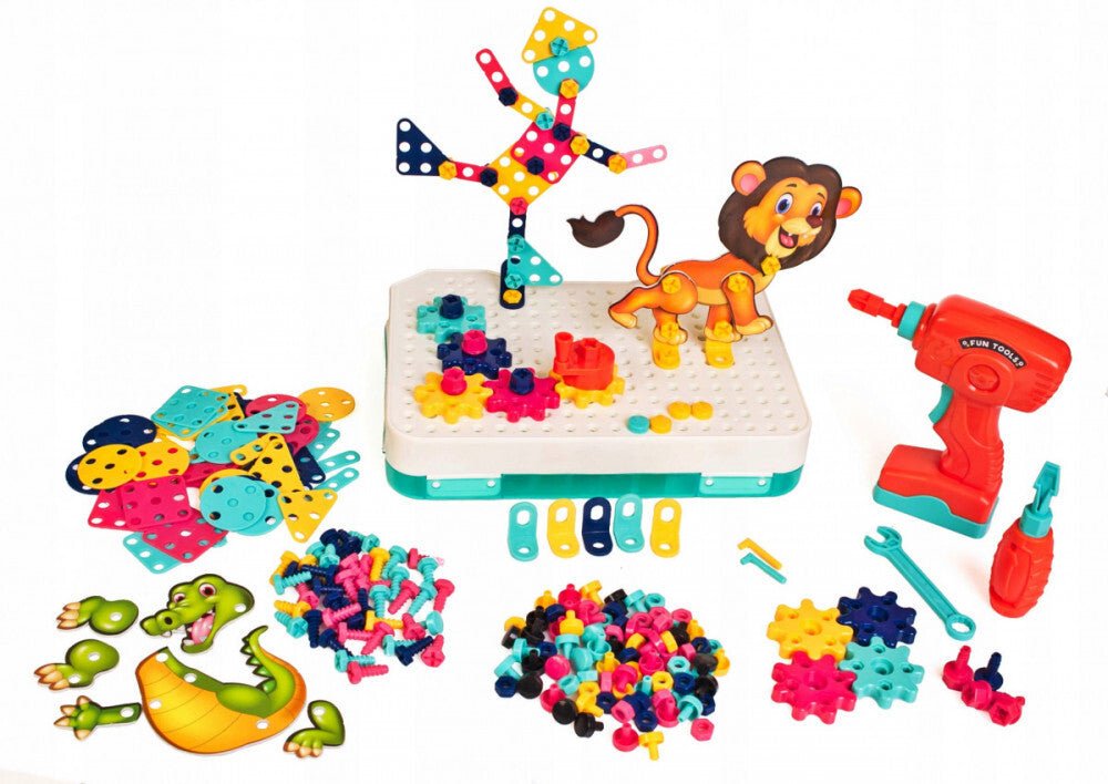 Arkmiido 3D Barkácsszett Kis Fúróval - Kreatív Építőjáték Gyerekeknek - BShopy3D barkácsszettArkmiido barkácskészletDIY barkácsszettX001AM4317_4