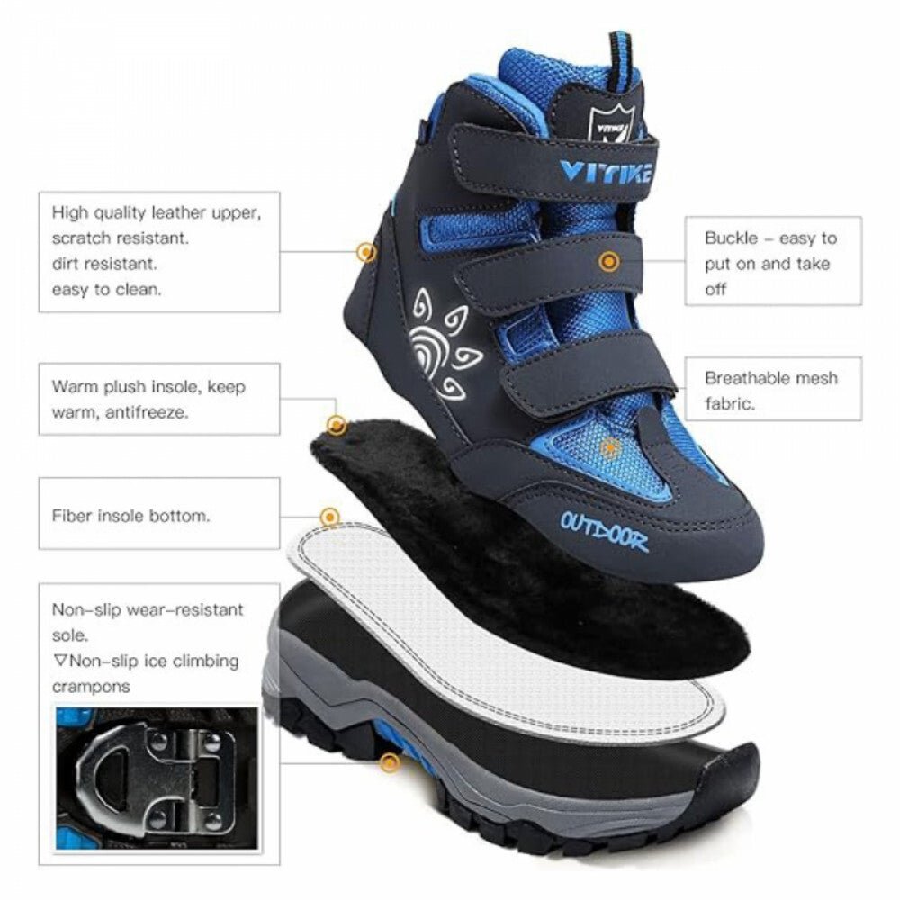 ASHION Gyerek Téli Cipő 31 - 35 Méretben – Sötétkék - Fekete - BShopy31 - es gyerekcipőASHION gyerek cipőcipő iskolábaX001F7HLBL_5