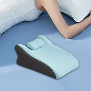 Blux Kényelmes Memóriahabos Pihenőpárna Hason Alváshoz – 42×60×23 cm - Világoskék - BShopy