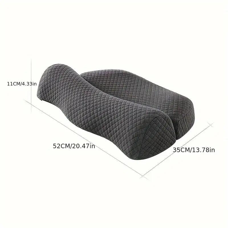 Blux Memóriahabos Ortopéd Nyakpárna – Szürke, Mosható Huzattal - BShopy