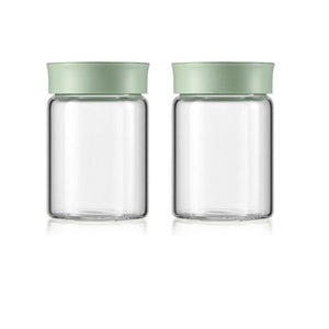 Buydeem CS1002 Szivárgásmentes Üveg Tároló Szett – 2 x 300 ml Fűszertartó és Ételtároló-BShopy