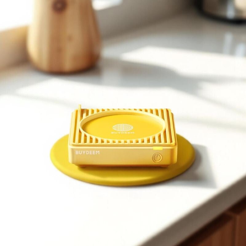 Buydeem Elektromos Bögremelegítő 2 Hőfokkal - Szilikon, Automatikus Kikapcsolás - Sárga - BShopy6950386610260_4