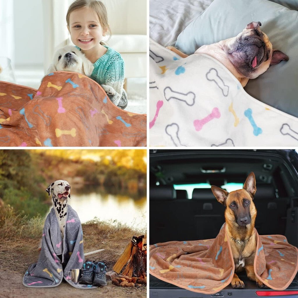 Dono Puha Kisállat - és Kanapétakaró 3db Fehér/Szürke/Barna M 76x52cm - BShopy