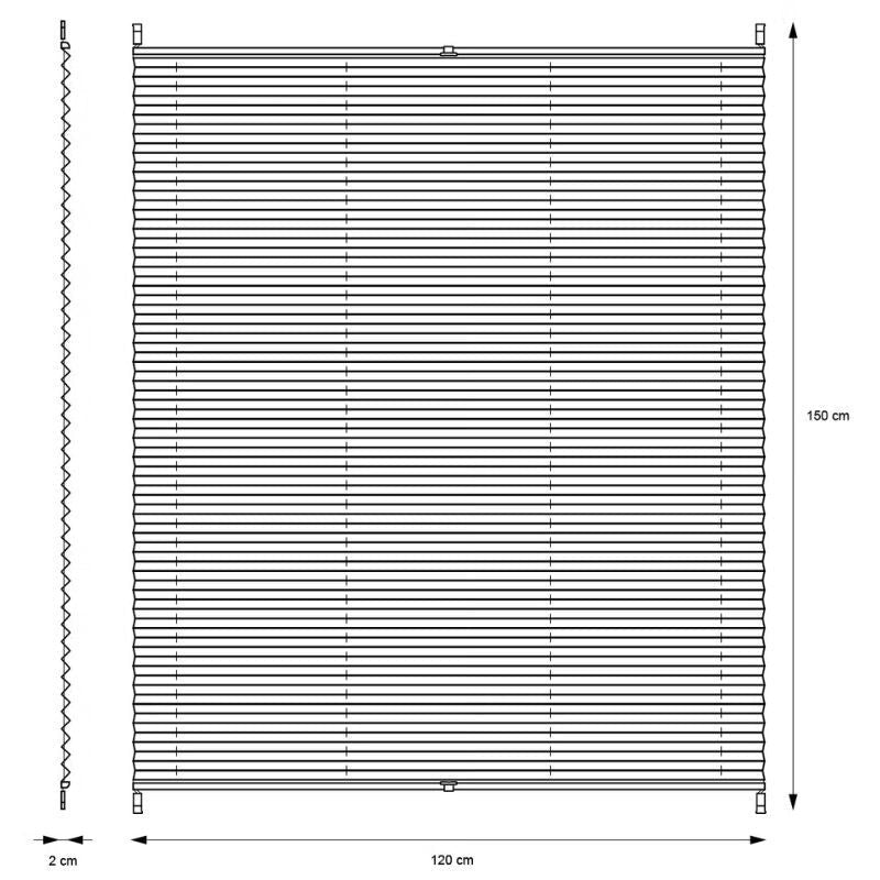 ECD Germany Klemmfix Roló Ablakra 120 x 150 cm - Bordó - BShopy