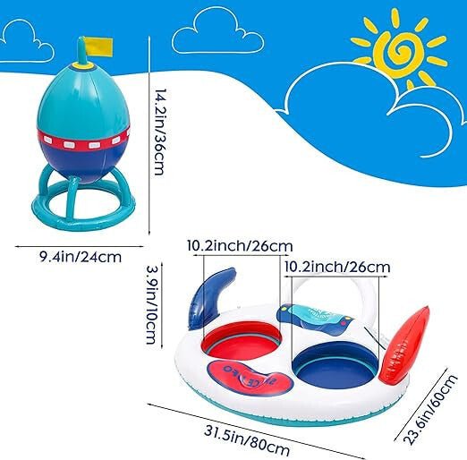 Felfújható UFO Medencejáték - Szórakoztató Nyári Élmény Gyerekeknek - BShopy10130004_6