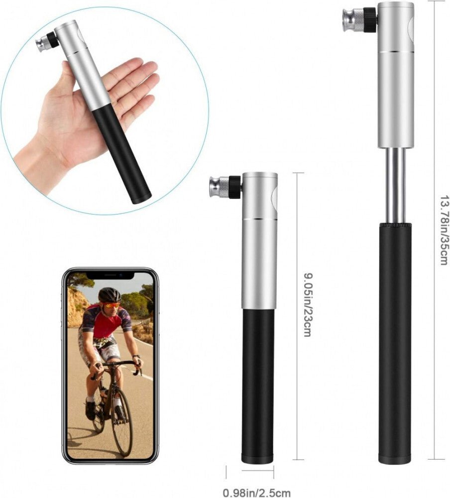 Gifort Mini Többfunkciós Kerék - és Gumi Pumpa - Hordozható, Univerzális Szelepcsatlakozóval - BShopy