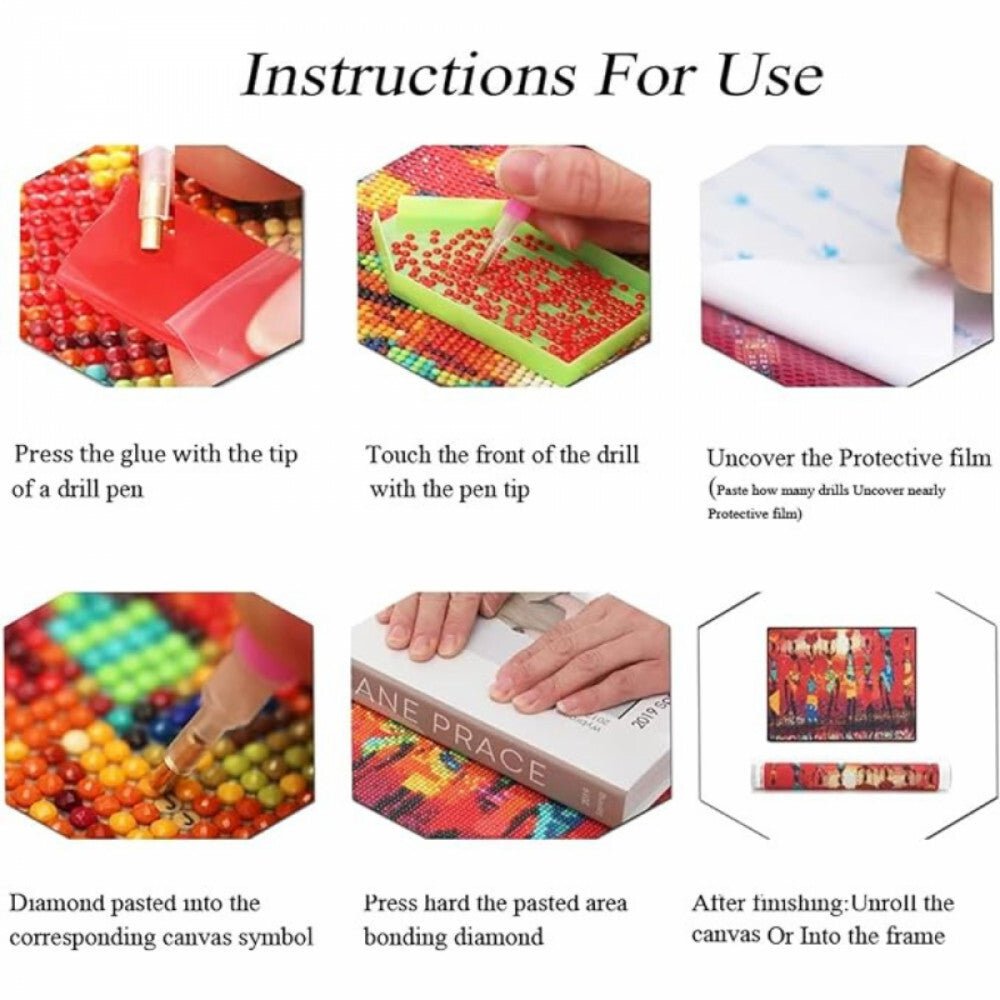 Gyémántfestő Készlet Tündér és Hold Mintával 30 x 40 cm - BShopy