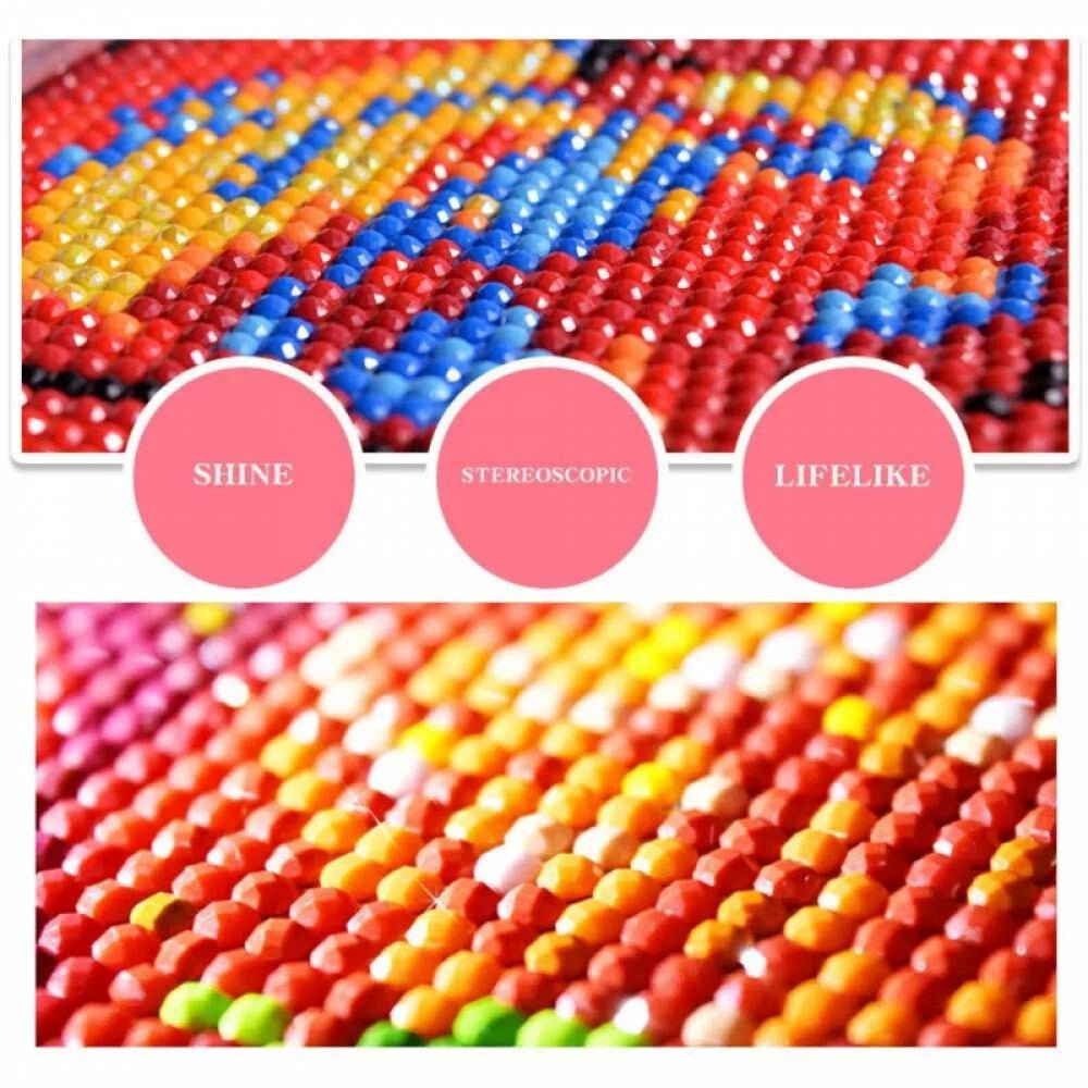 Gyémántfestő Készlet Tündér és Hold Mintával 30 x 40 cm - BShopy