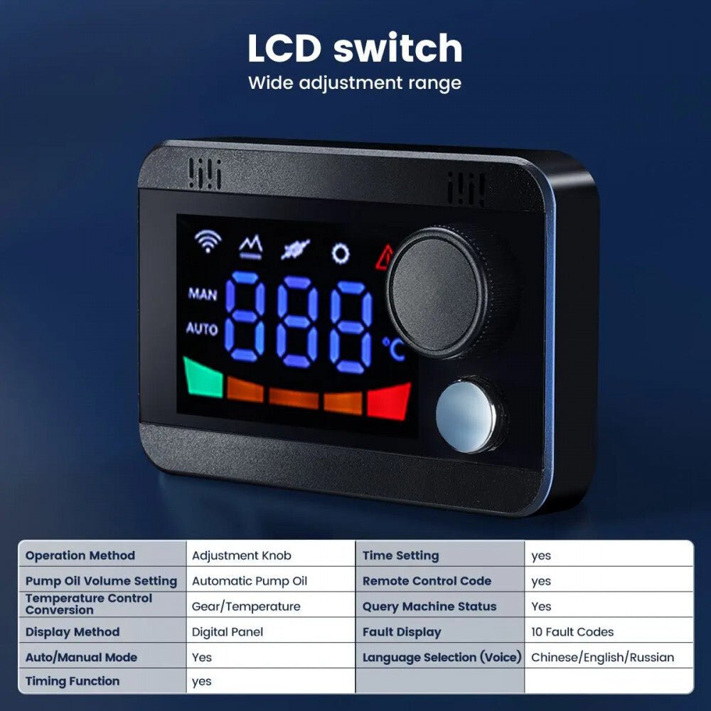 Hcalory Autós Dízel Fűtés LCD Kijelzővel és Távirányítóval - 12V Állófűtés - BShopy