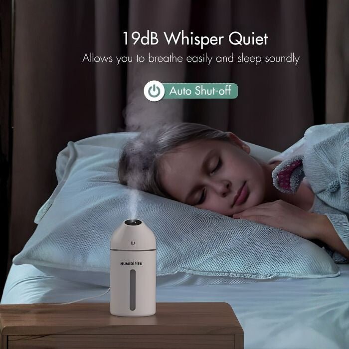 Homasy Hordozható Mini Párásító, 320 ml - es (Fehér) - BShopyX001BGRVQB_4