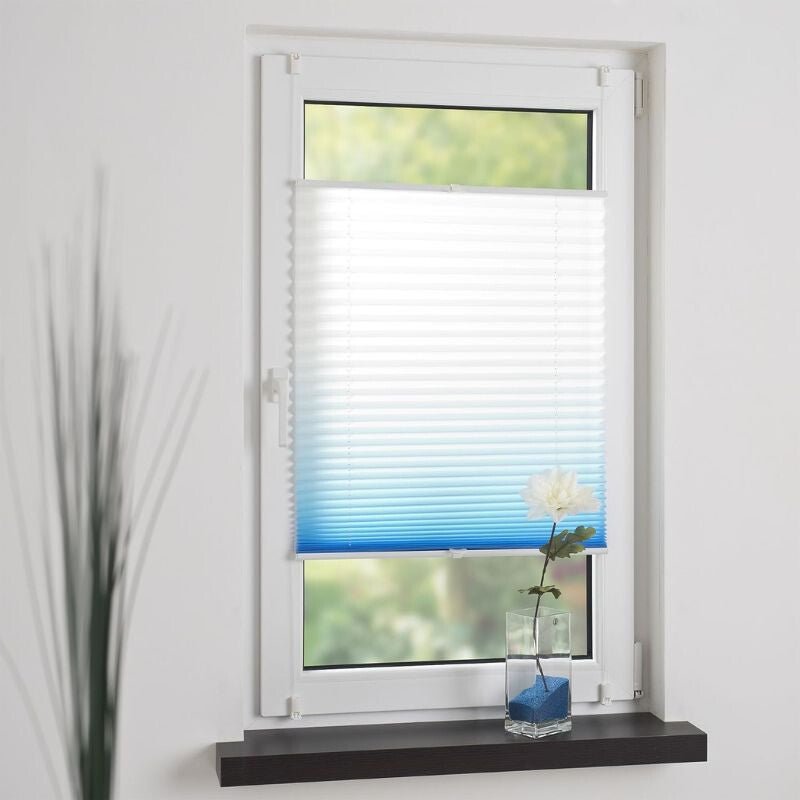 JalousieCrew Klemmfix Pliszé Árnyékoló Roló 120 x 130 cm, Kék - Fehér - BShopy6952540691566_5