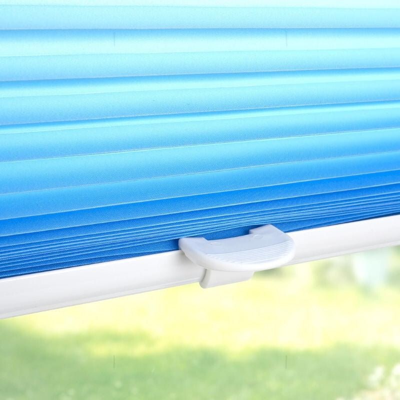JalousieCrew Klemmfix Pliszé Árnyékoló Roló 120 x 130 cm, Kék - Fehér - BShopy6952540691566_1