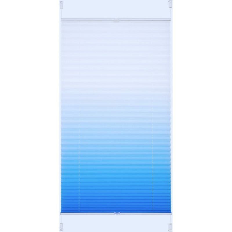 JalousieCrew Klemmfix Pliszé Árnyékoló Roló 120 x 130 cm, Kék - Fehér - BShopy6952540691566_4