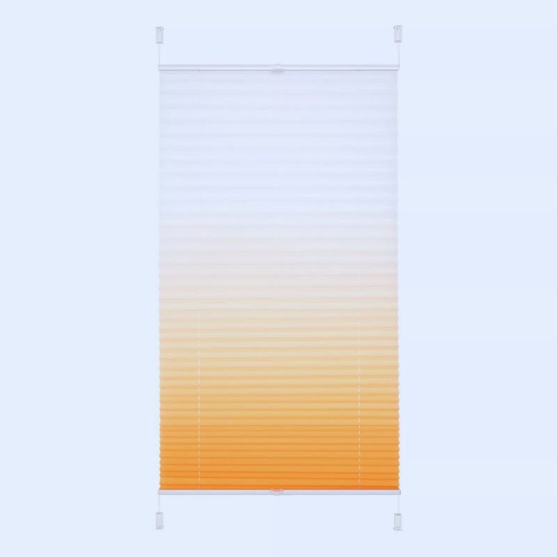 JalousieCrew Klemmfix Pliszé Roló 110 x 130 cm, Narancssárga - Fehér - BShopy6952540691375_2