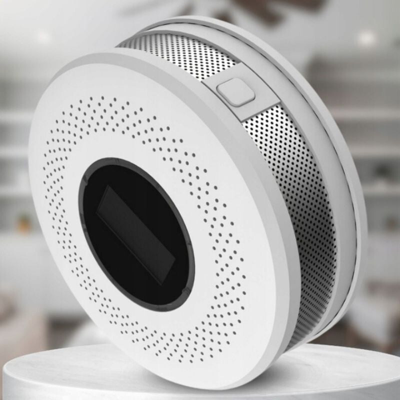 JKD 512COM Szén - Monoxid és Füstérzékelő LCD Kijelzővel, 85 dB Hangriasztással - 2 db - BShopy