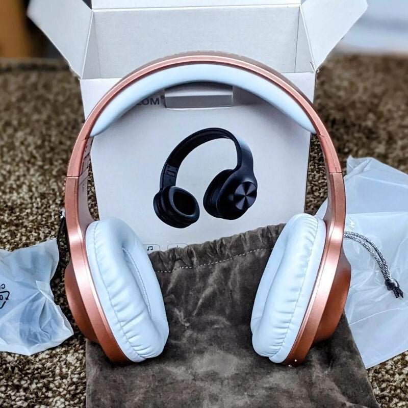 LETSCOM H10 Bluetooth Fejhallgató Over - Ear - Rose Gold, Vezeték Nélküli, 100 Órás Üzemidő - BShopy