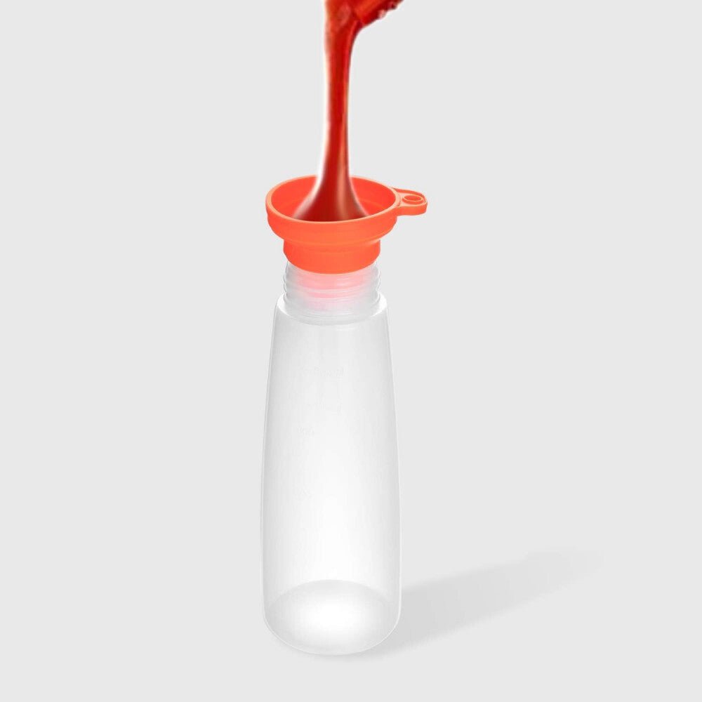 LikeSun 3 Darabos Műanyag Szószos Üveg Szett – 550 ml Adagolóflakon Öntetekhez és Szószokhoz - BShopy