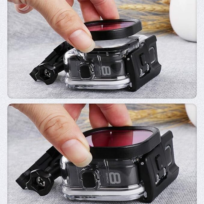 Lupholue 3 az 1 - ben Lencseszűrő Szett Mobiltelefonhoz - Piros, Rózsaszín és Lila Színekben - BShopy