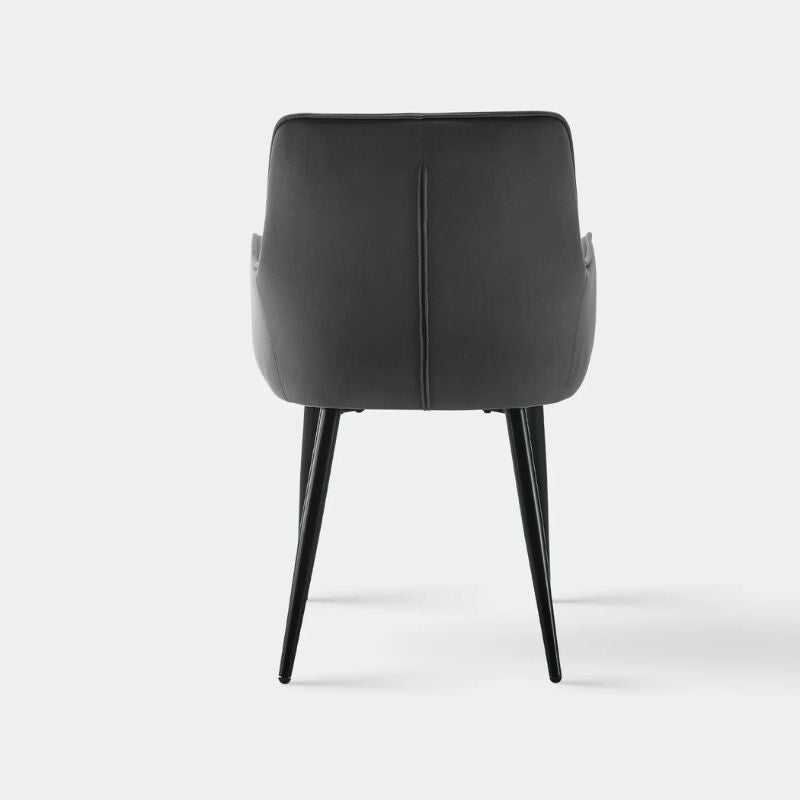 Maxine Étkezőszék Szett 2db - Szürke Bársony - BShopyC - U - DC - B0430GY_7