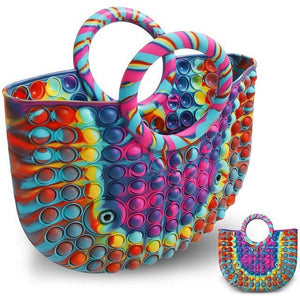 Milestar Pop Fidget Táskajáték – Fekete Stresszoldó Pop It - BShopy