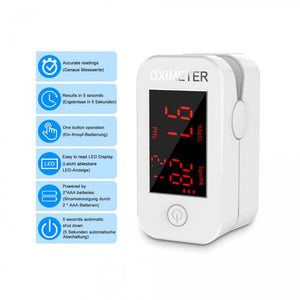MOMMED LED Kijelzős Ujj - Pulzoximéter - Kompakt Oxigén - és Pulzusmérő - BShopy