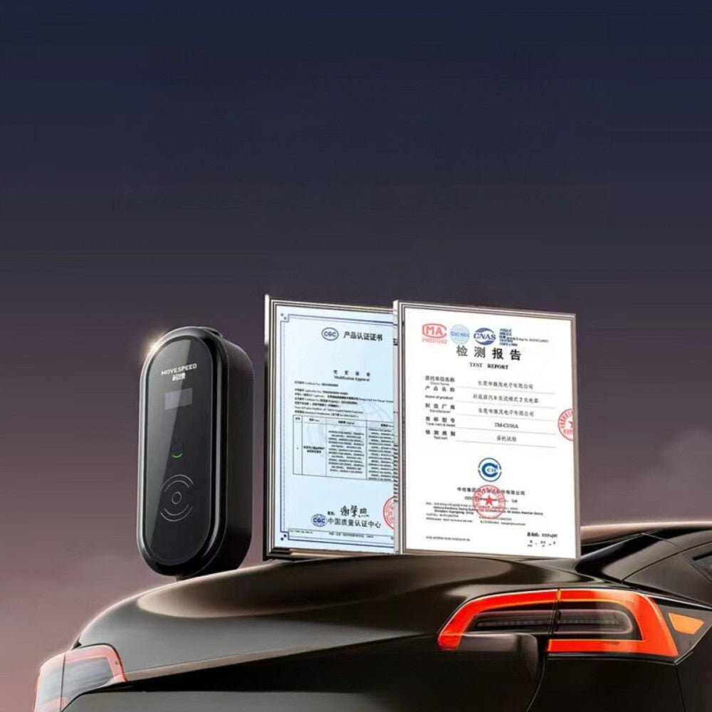 Movespeed Vízálló Okos EV Töltő - 3500 W, Kompatibilis EV/PHEV, Kültéri - BShopy