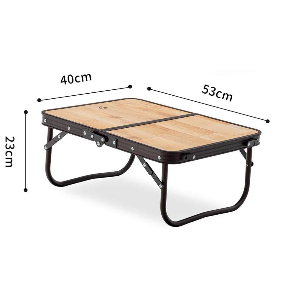 Naturehike Összecsukható Kempingasztal – MDF Asztallappal és Hordtáskával, 53 × 40 cm, Világos Natúr Fa Hatású - BShopy850055797604_2