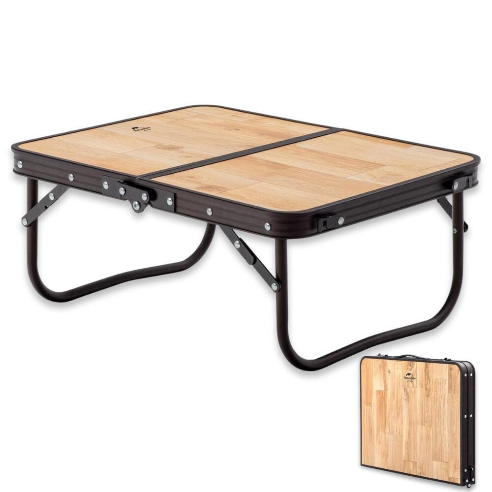Naturehike Összecsukható Kempingasztal – MDF Asztallappal és Hordtáskával, 53 × 40 cm, Világos Natúr Fa Hatású - BShopy850055797604_0
