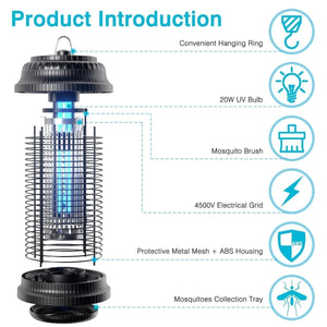 Palone MWS-028 Elektromos UV Rovarcsapda - Szúnyogirtó Lámpa, 20W, 4500V-BShopy