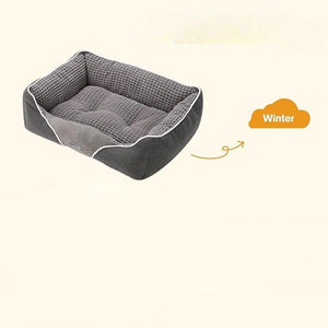 Pecute Téglalap Alakú Kutya, és Macskafekhely - 80 x 66 x 23 cm L - es - BShopy