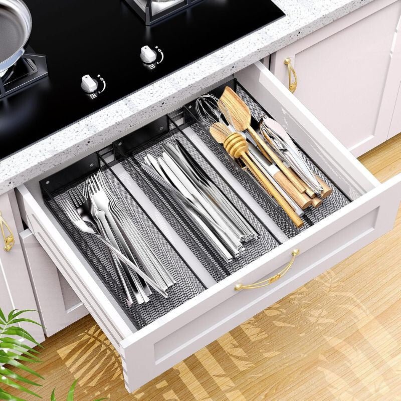 PKBD 3 Szintes Összecsukható Fém Fűszertartó – Helytakarékos Konyhai Tároló Polc - BShopyB0D1XZQ1VV_6