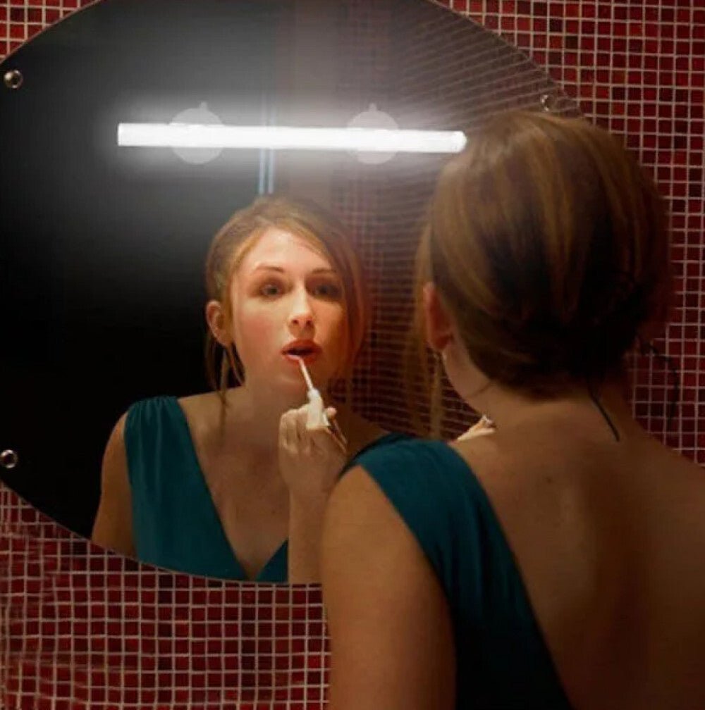 Seventybeauty 30 cm - es Rögzíthető LED Kozmetikai Tükör - Asztali és Fali - BShopy