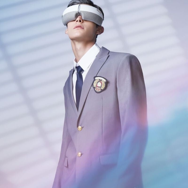 SKG E3 - EN Fehér Okos Szemmasszírozó – Bluetooth Zene, Melegítő és Légnyomásos Masszázs - BShopy6944527436833_4