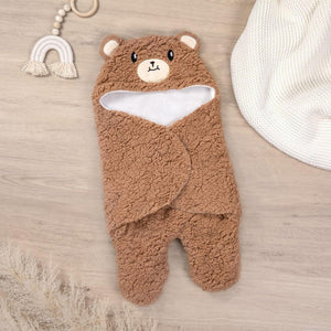 Soarwg Kids Babapólya 0 - 6 Hónapos Babáknak - Barna és Fehér, Puha, Meleg Pólya Újszülötteknek - BShopy