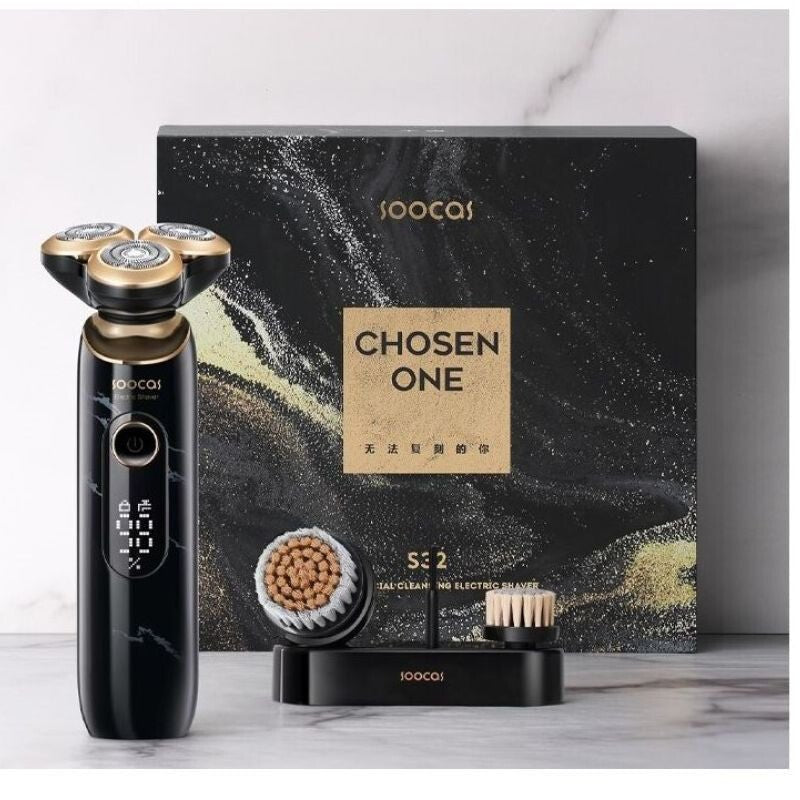 Soocas S32 Fekete Elektromos Szakállvágó Bőrtisztító Tartozékokkal - BShopy