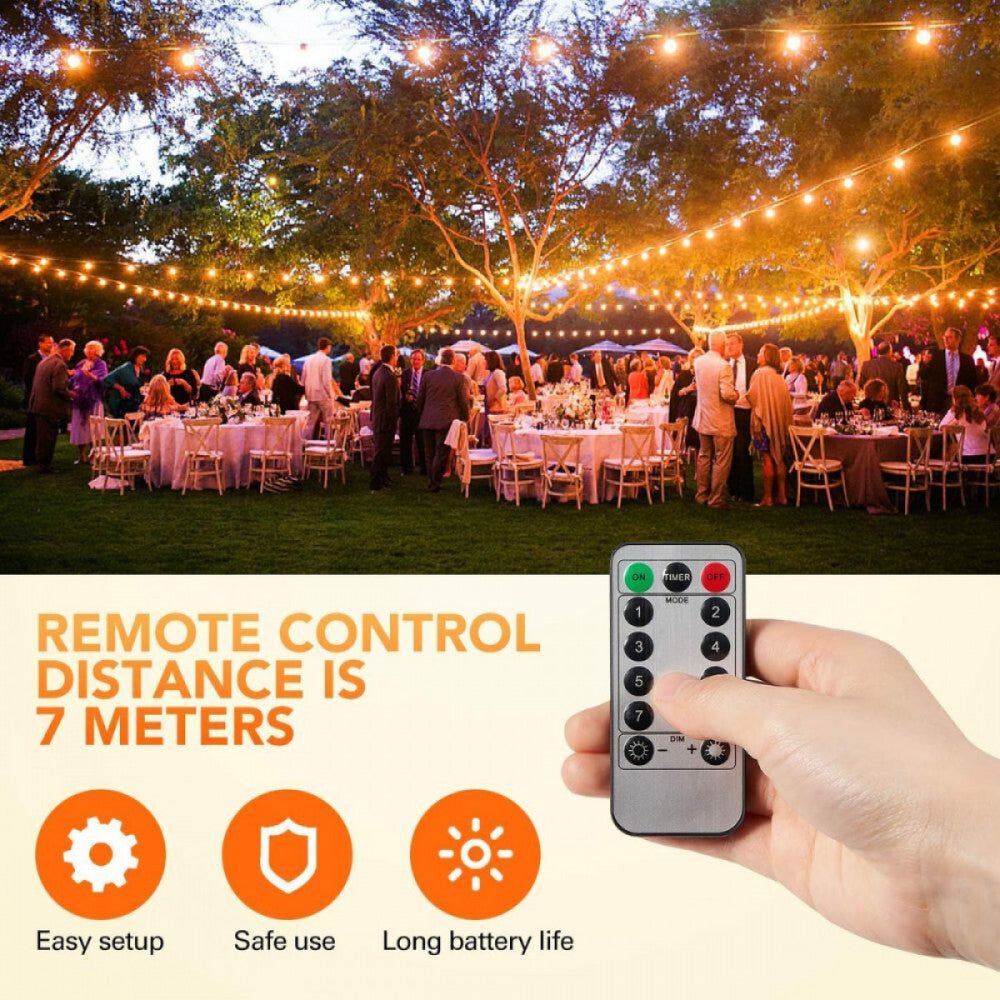 SUNNEST LED Fényfüzér – Melegfehér Beltérre és Kültérre - BShopy