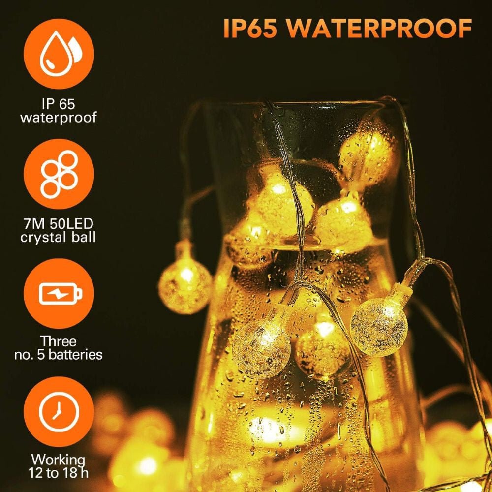 SUNNEST LED Fényfüzér – Melegfehér Beltérre és Kültérre - BShopy