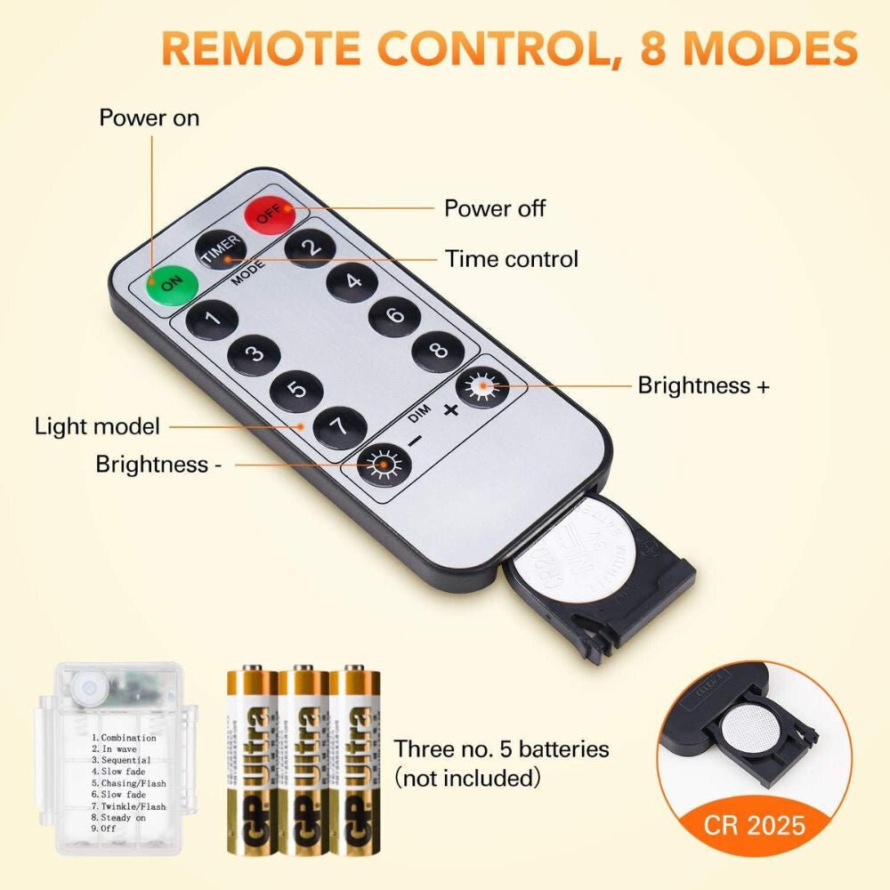 SUNNEST LED Fényfüzér – Melegfehér Beltérre és Kültérre - BShopy