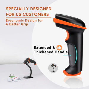 Tera 5100 - Z Vezeték Nélküli 1D Vonalkódolvasó Állvánnyal (Narancssárga) - BShopy