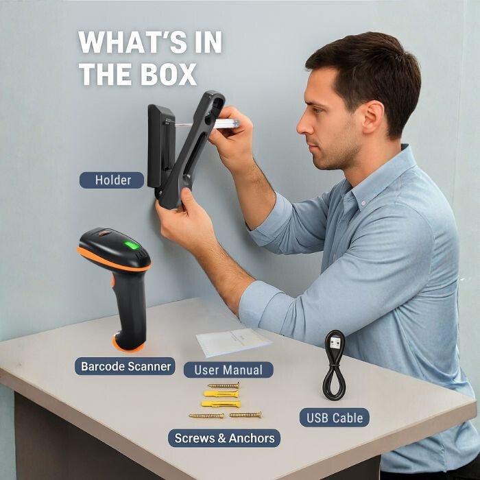 Tera D5100 - CR Vezeték Nélküli 2D Vonalkódolvasó Fali Dokkolóval - BShopyTERA2D5100ST_2