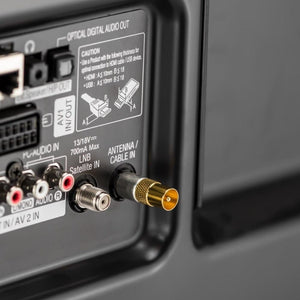 Tesmart RG59 Koaxiális TV/SAT Kábel – 75 Ohm, 90° Hajlított Csatlakozóval és Toldóval - BShopy