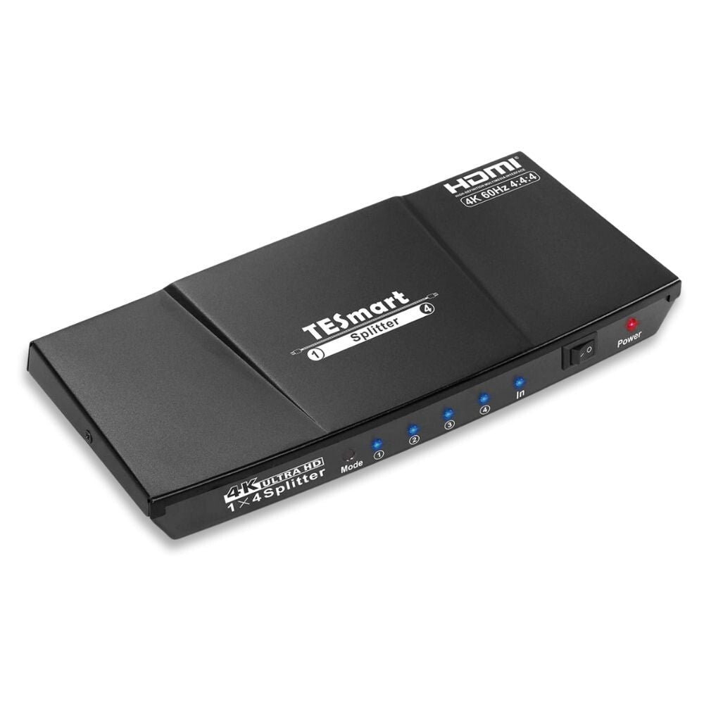 TESmart UHD HDMI 2.0 Splitter 1×4 – 4K@60Hz 4:4:4, HDCP 2.2, 18 Gbps - BShopy1 eszköz 4 TV - re4K 4:4:4 HDMI4K@60HzX000Z47B0V_0