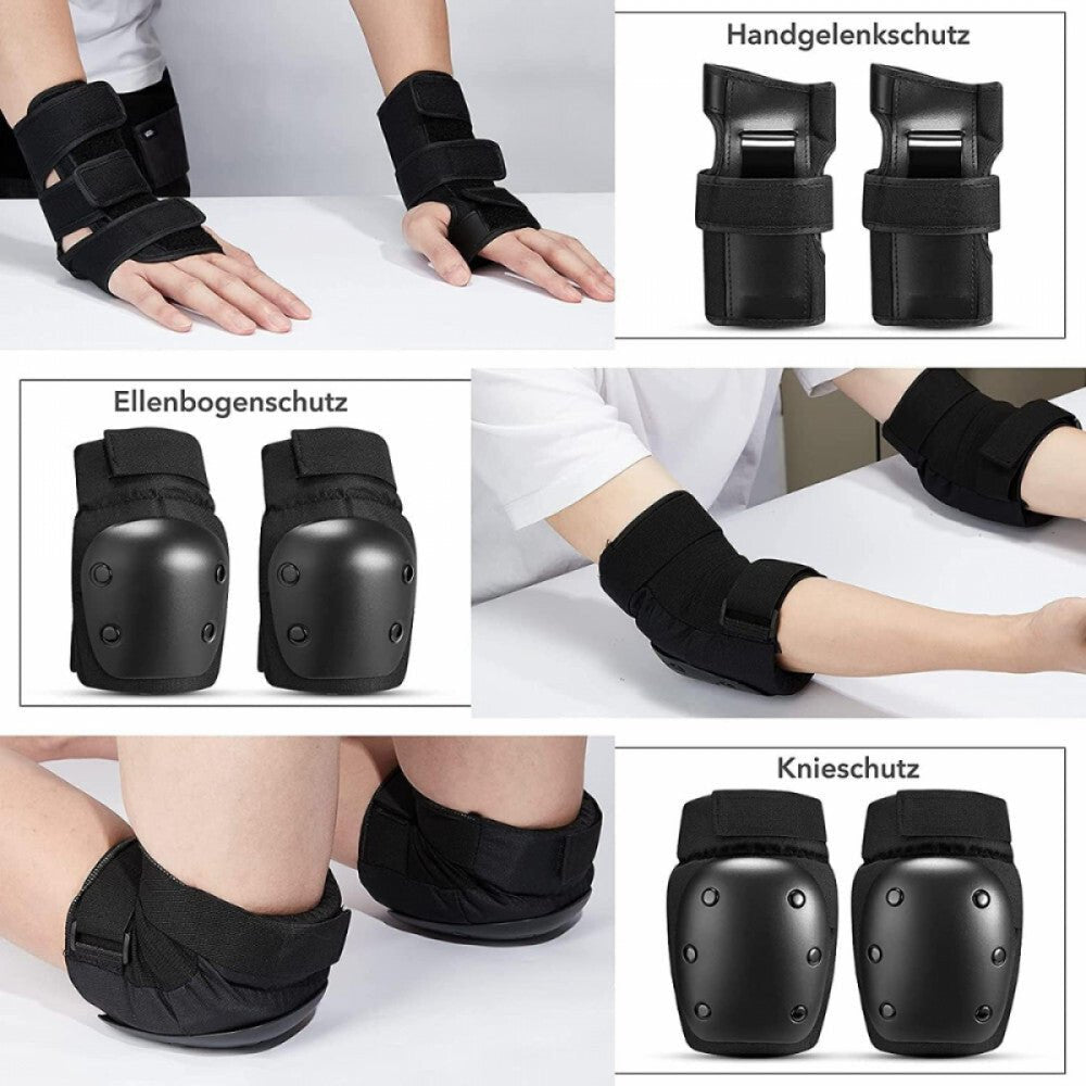 TOPLUS 6 az 1 - ben Gyerek Térd - és Csuklóvédő Készlet M - es - BShopybicikli térdvédőgyerek sport kiegészítőgyerek térdvédőX001EY47HV_2