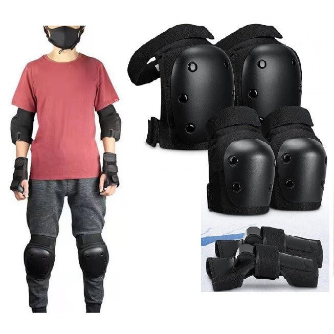 TOPLUS 6 az 1 - ben Gyerek Térd - és Csuklóvédő Készlet M - es - BShopybicikli térdvédőgyerek sport kiegészítőgyerek térdvédőX001EY47HV_0
